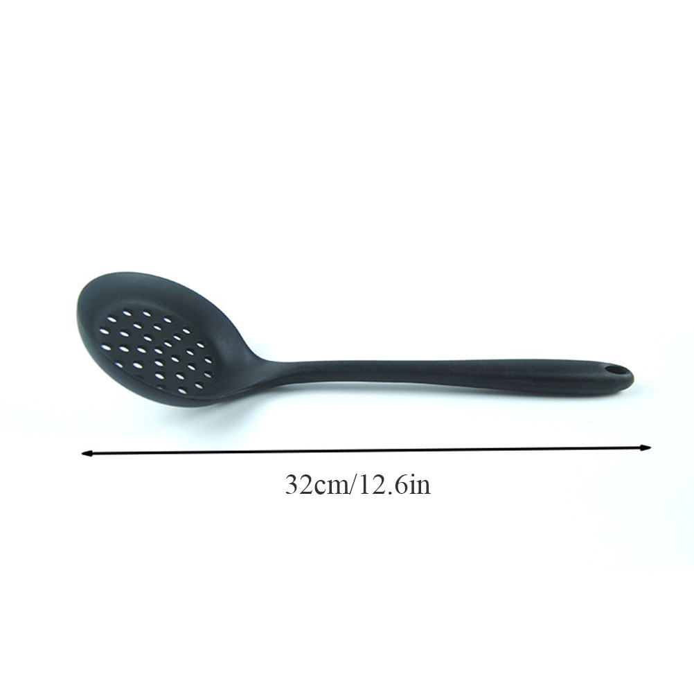 1 Pc Silicone Ingelaste Skimmer Spatel Siliconen Schuimspaan Skimmer Lepel Zeef Pollepel Met Lange Handvat