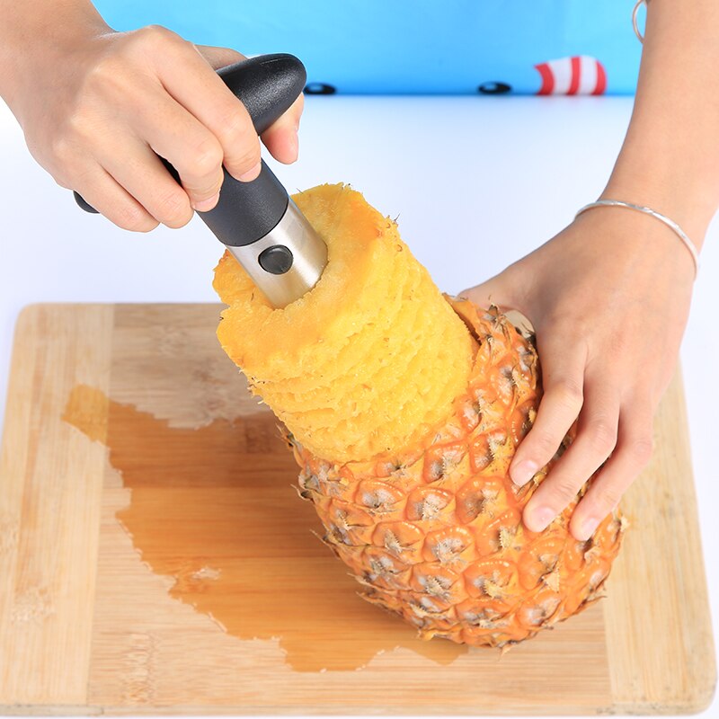 Huishoudelijke fruit messen multifunctionele rvs paring messen ananas slicer fruit en icecream lepel