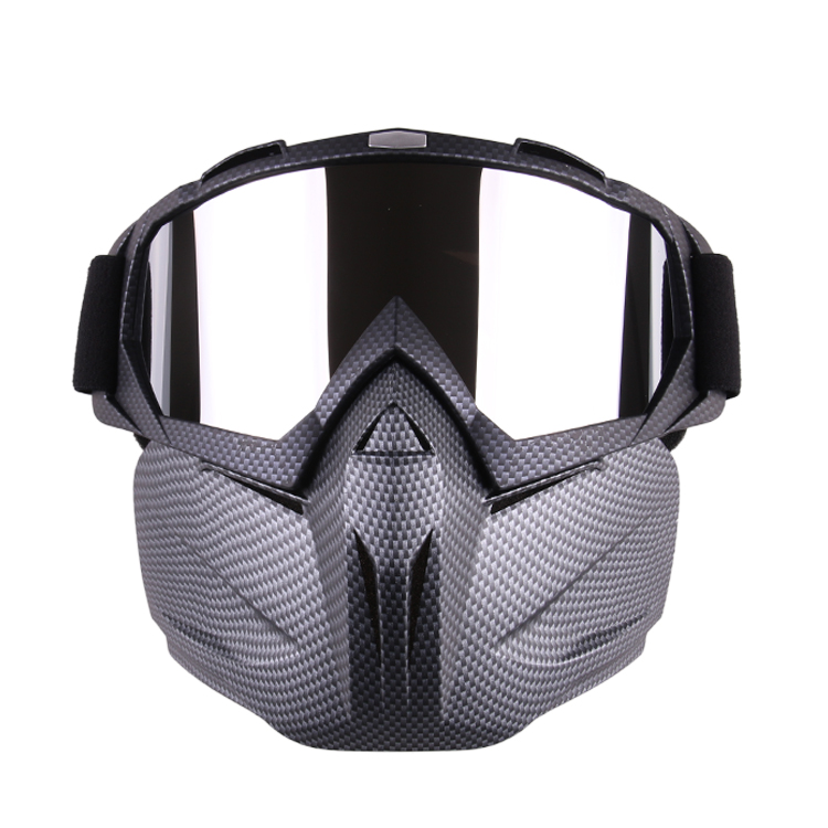 Motorcycle Mask Goggles Riding Windproof Motocross goggles Riding Skiing Moto Bike Detachable Modular Dust Helmet Goggle glasses: A4