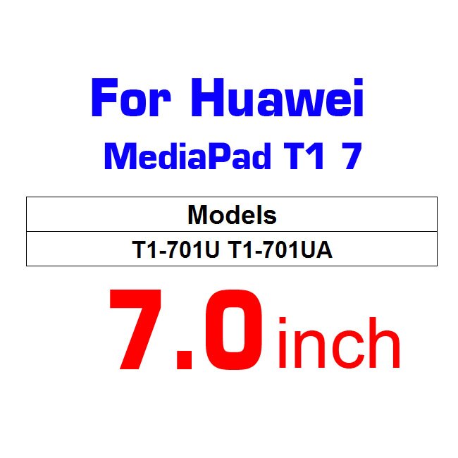 Tablet Tempered Glass For Huawei MediaPad T5 10 Glass T3 10 Honor Play Pad 2 9.6 8 Screen Protector For T1 10.1 8 7 Glass C5 8: Huawei T1   7.0