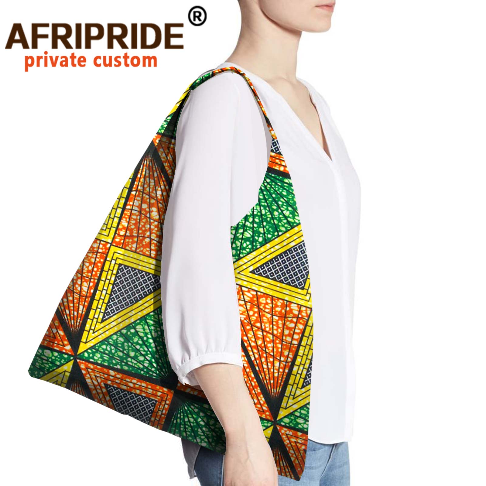 Afrikaanse Afdrukken Handtas Voor Vrouwen Afro Ladiestraditional Afdrukken Top-Handvat Tassen Boodschappentas Meisjes Schouder Draagtas A21B001