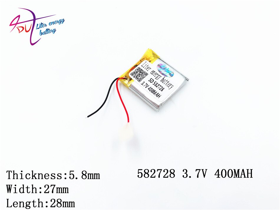 582728 602530 583030 Litro di Energia 3.7v Al Litio Ricaricabile Batteria Ai Polimeri di 400mah Mp3/4 Bluetooth Radio di Monitoraggio Della Batteria