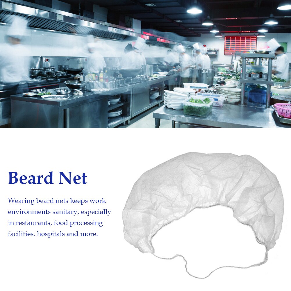 Pcslot Disposable Beard Nets Fitting Breathable LatexFree Beard Protector Nets for Keep Yourself Sanitary pleasure