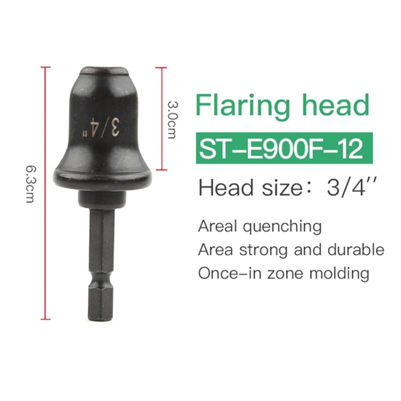 Air Conditioner Copper Pipe Tool Round Handle Tube Expander Drill Bit Repairing with 1/2 3/4 5/8 7/8 Bits