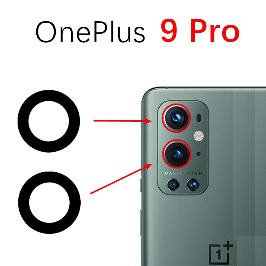 Hinten Zurück Kamera Glas Objektiv Für OnePlus 3 5 5T 6 6T 7 7T 8 8T 9 Pro Nord N100 Kamera Glas Abdeckung Ersatz Mit Klebeband: OnePlus 9 Pro