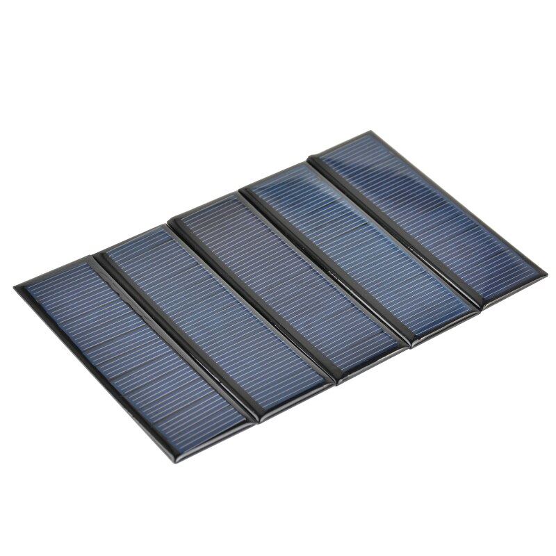 SUNYIMA 5Pcs 6 V 0.6 W 0.1 A 120*38mm Poycrystalline Silicon Epoxy Solar Panels for DIY Solar Cells Lamp light Charger