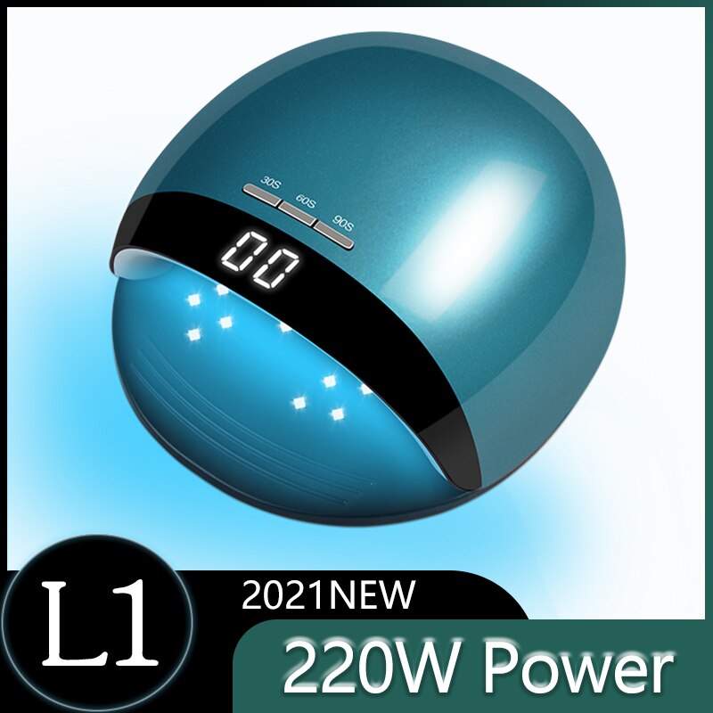 2021NEW 220W Uv Led Nagel Droger Lamp Met Auto Sensor Lcd Display Voor Manicure Gel Nagel Grote Power Snelle curing Snelheid Gel Licht
