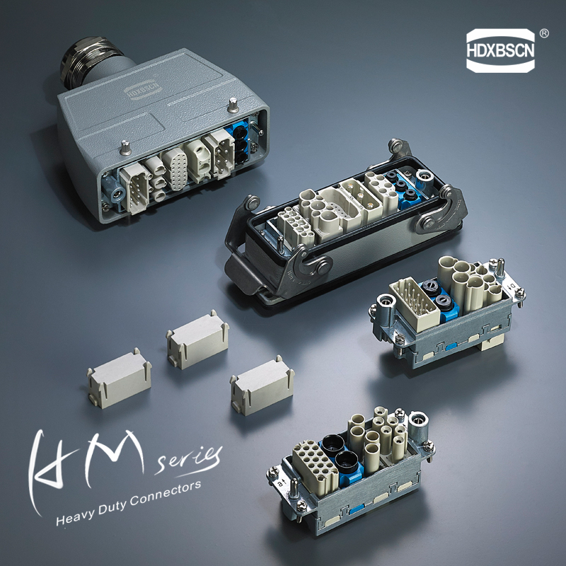 SOCKETS MULTIPOLARES-HDC SOCKETS RECTANGULAR HMD-012 HEAVY DUTY CONNECTOR 12PINS 10A 250V CRIMP MODULE