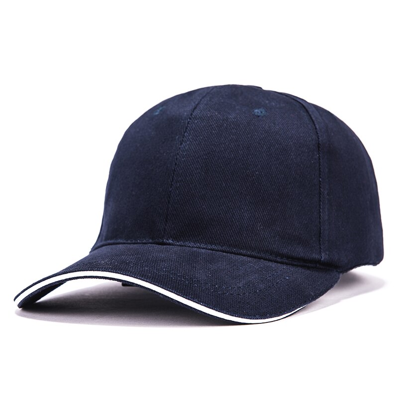Marineblå sikkerheds bump cap baseball bump cap hoved beskyttelseshætte med 6 lufthul