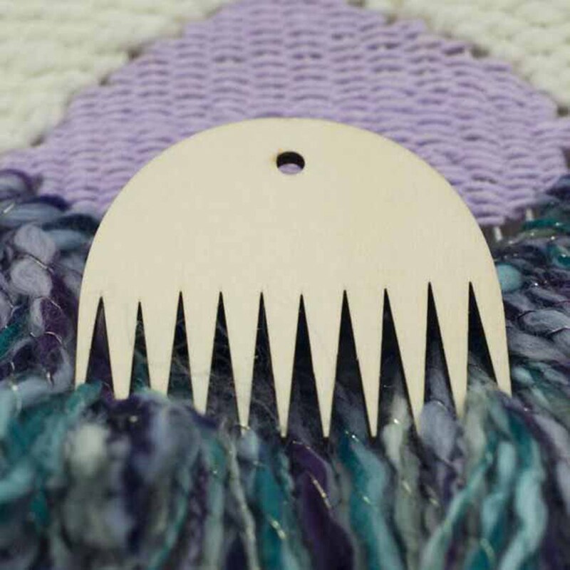 Tapestry Weaving Tool Wood Loom Comb DIY Braided Tools Comb 1Pcs