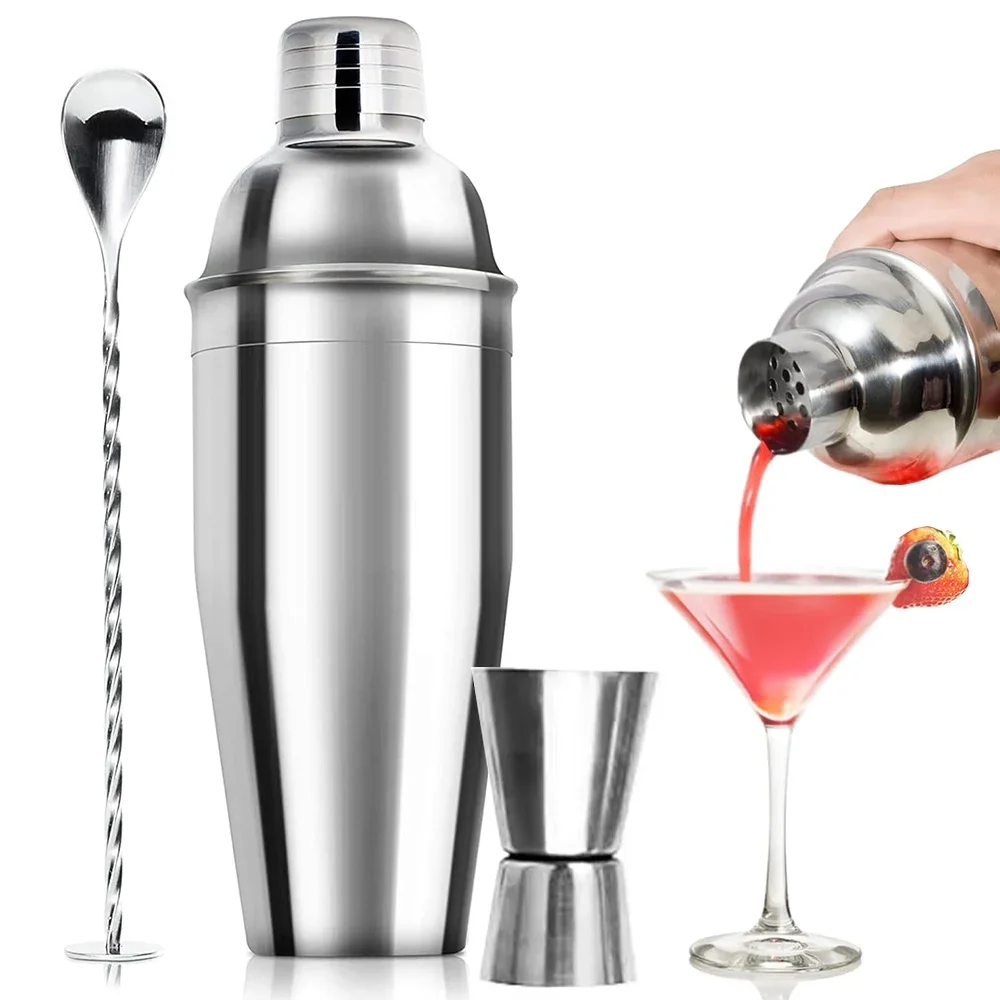 3/6 Stück Cocktail Shaker Edelstahl Barkeeper Tools Margarita Mixer Drink Shaker Martini Sharker Barkeeper Kit