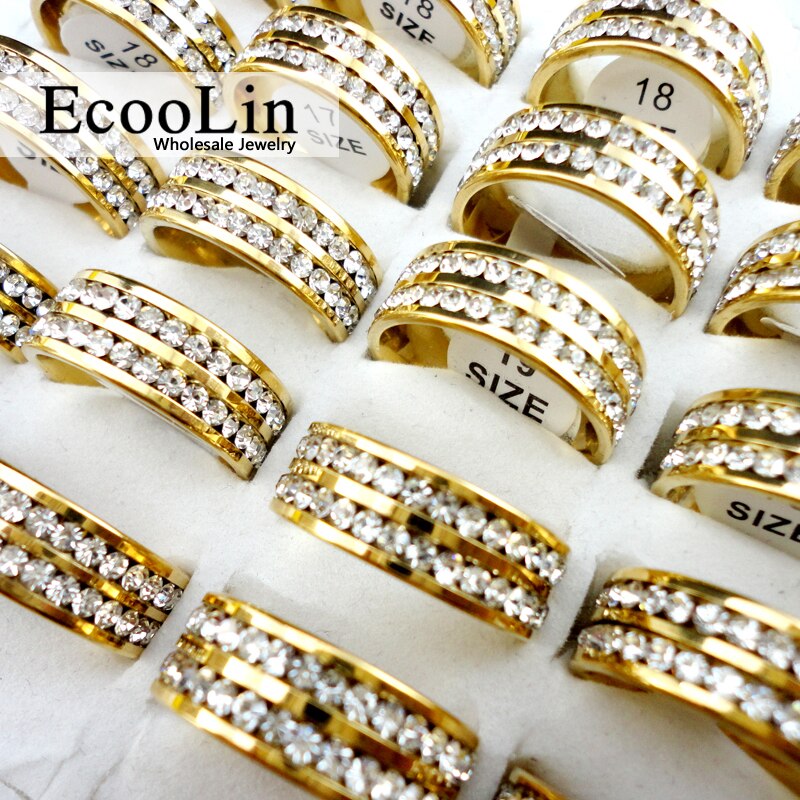 1 Pcs vrouwen Ring Stijl Gold Classic Engagement Trouwringen voor Vrouwen Sieraden Ring Veel LR424