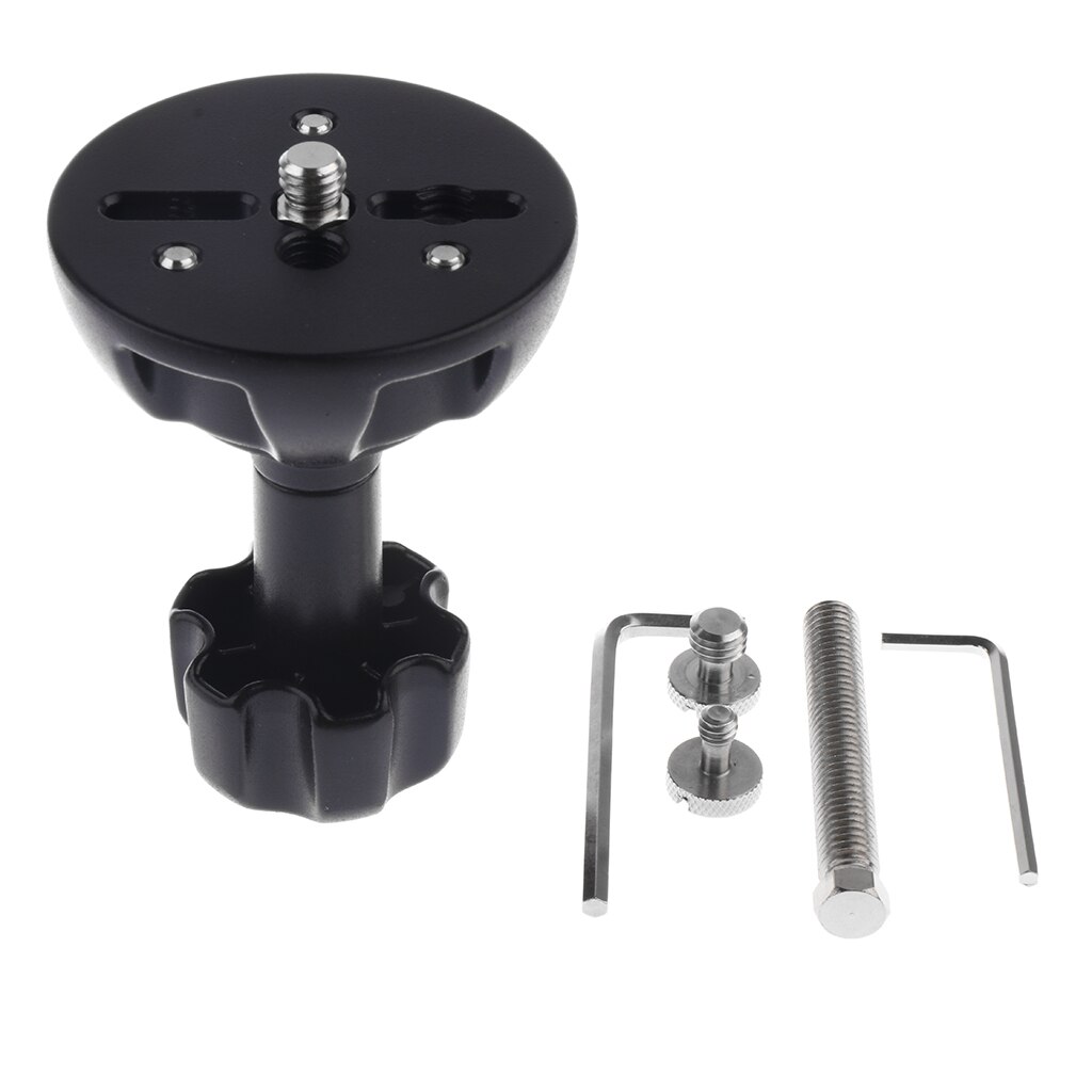 75mm Bowl Adapter Metal Half Ball Flat to tripod bowl Adapter with 1/4'' 3/8'' Screw For Fluid Head Tripod DSLR Rig Camera