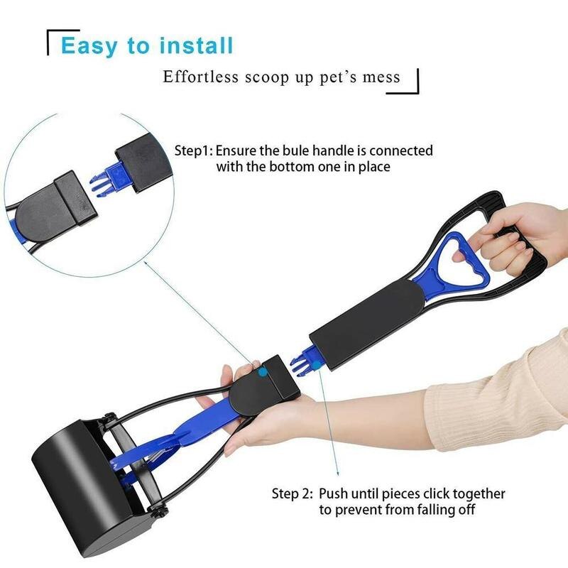 Pet Poop Scoop Poop Scoop Shovel Pick Up Animal Waste Picker Pooper Handle Colors Dog Cleaning Long Pet Tools 3 Pet Scooper