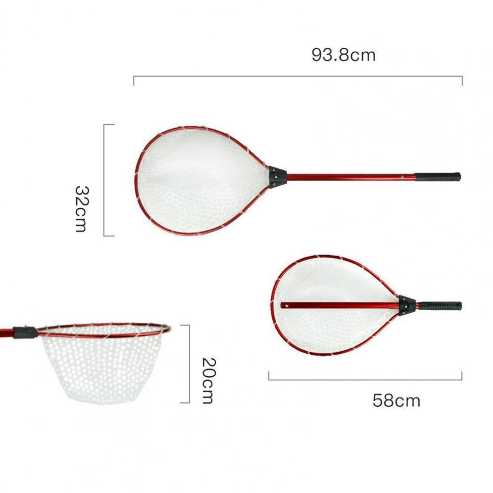 Landing Net Bold Rod Fast Dry Corrosion Proof ABS Durable Fish Landing Net for Fisherman