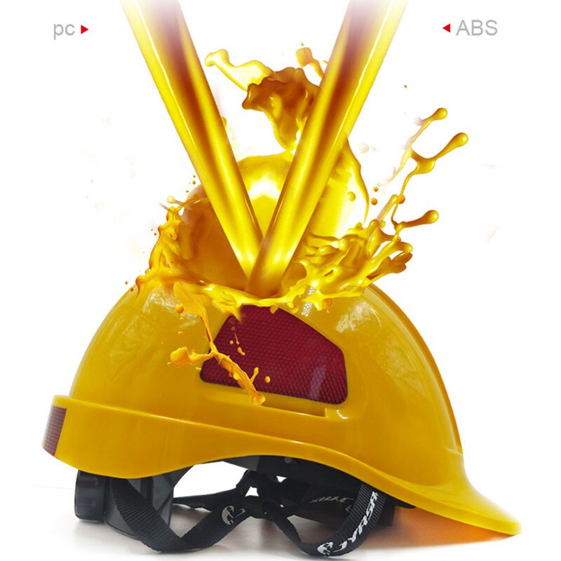 Casco de seguridad para trabajadores, gorro de seguridad ligero para electricista, aislamiento ABS, ignífugo, protección antigolpes