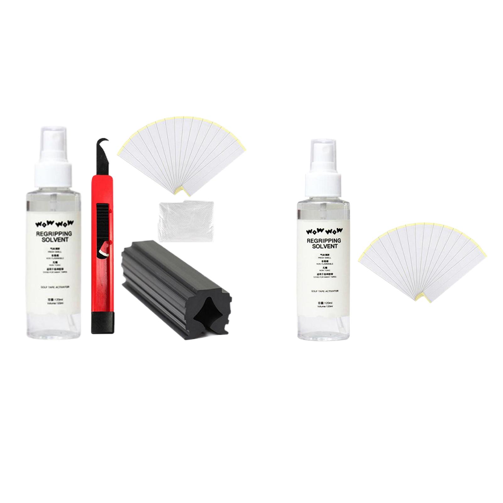 Golf Club Grip Kit Reparatur Spray Lösungsmittel Ersatz doppelseitiges Klebeband Werkzeugset
