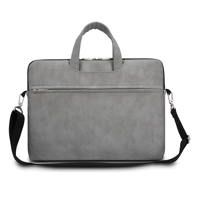 Portadocumentos Mujer Computer Bag Women Briefcase Office Bag Thin Notebook Bag 13 13.3 14.1 15 15.6 Inch for Macbook Pro Case: gray 13.3inch