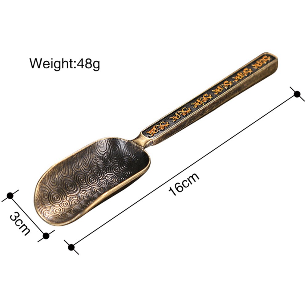 Tea pot bamboo teaspoon tea shovel copper alloy tea shovel tea set Chinese Kongfu Tea Accessories Tools