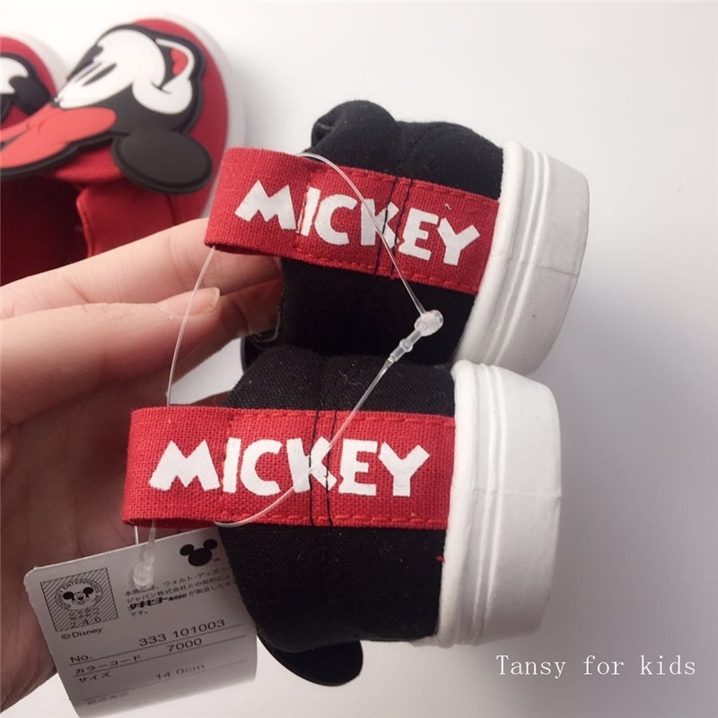 freundlicher Mickey Schuhe Minnie Schuhe Baby jungen und mädchen leinwand schuhe Kindergarten freundlicher ein Pedal schuhe freies