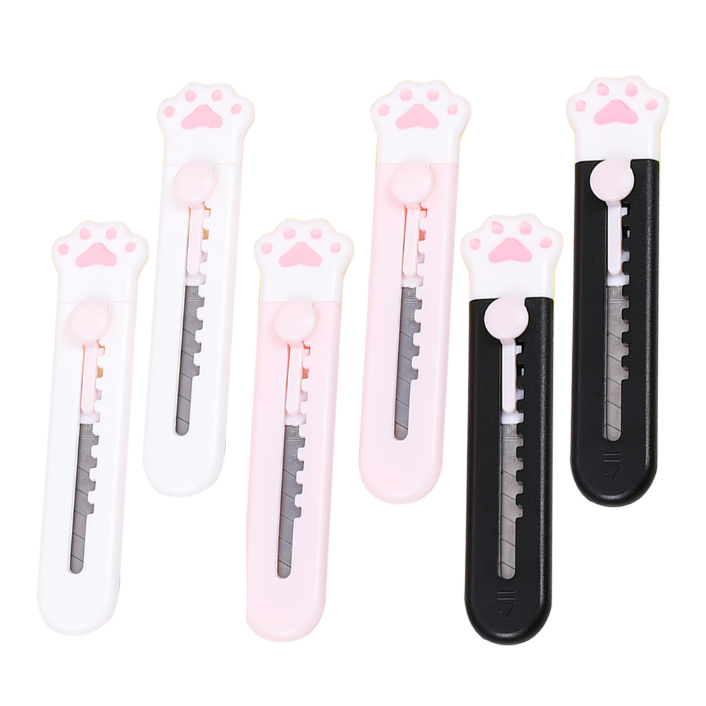 6Pcs Detachable Box Cutter Portable Box Opener Reusable Art Cutters Small Cutter: Default Title