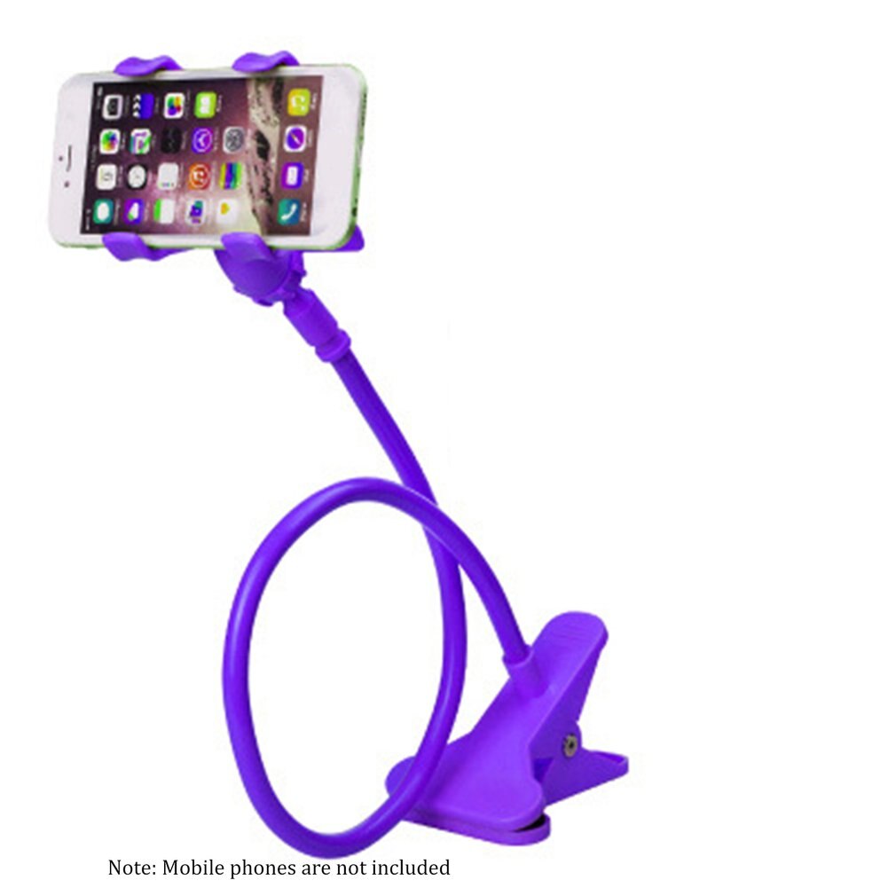 Must Have in Summer !Mobile Phone Holder Ultra Long Coated Polyurethane Multi-Purpose Arm Easy Assembly Rotation Bedside: purple