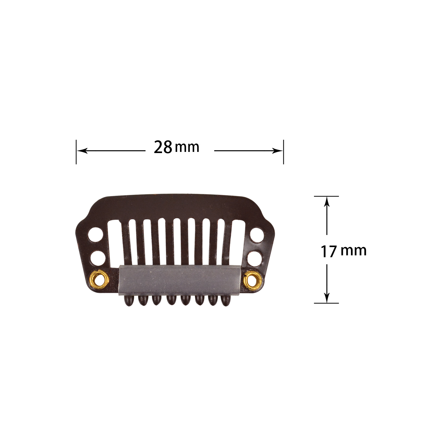 50 stk. hårklips for extensions, 28mm parykkklips for menneskehår, pannelugg, tilbehør til hårextensions, verktøy