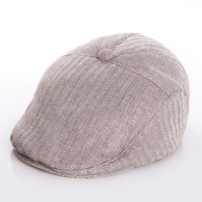 Bérets rayés pour garçons, casquette pour enfants de 1, 2, 3 et 4 ans, avec bande élastique, pour fête de mariage, beau chapeau gris pour tout-petits: khaki / M