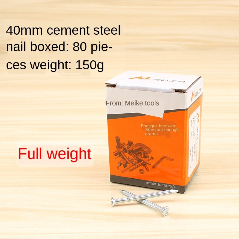 Stål negle cement negle væg negle runde negle høj styrke metal jern negle mursten søm særlige beton negle dekoration krog: 40mm