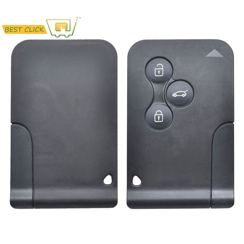 Coque de clé de carte à distance pour Renault Megane scénic 2 Clio 3 boîtier porte-clé de voiture avec lame 3 boutons