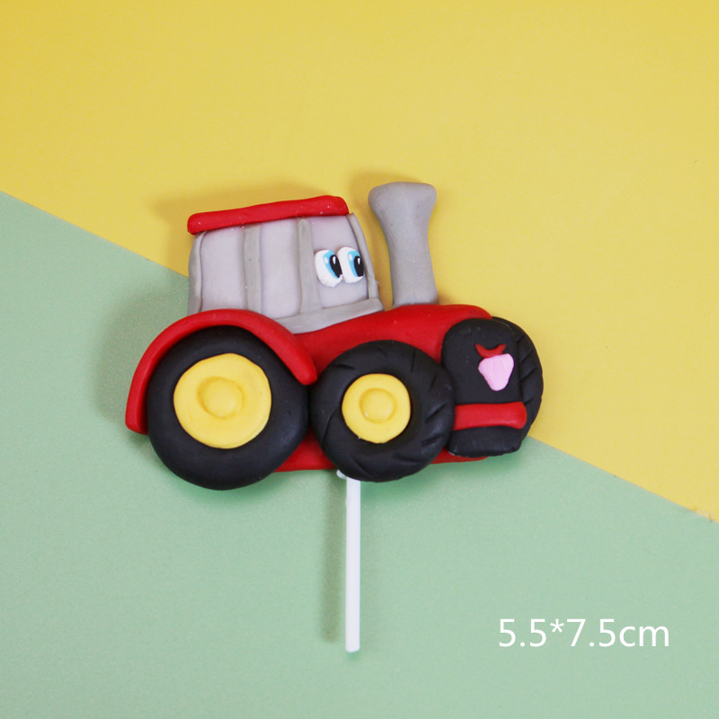 Groene Tractor Cupcake Toppers Truck Auto Cupcake Picks Tractor Party Cupcake Toppers Voor Baby Douche Farm Themafeesten Supplie