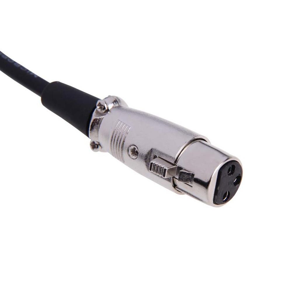 3 Pin Female To Right Angle 1/8 XLR3F To Right-angle 3.5 Mm TRS For DV Camera/ Microphone Mic Stereo Jack Mic Cord Cable