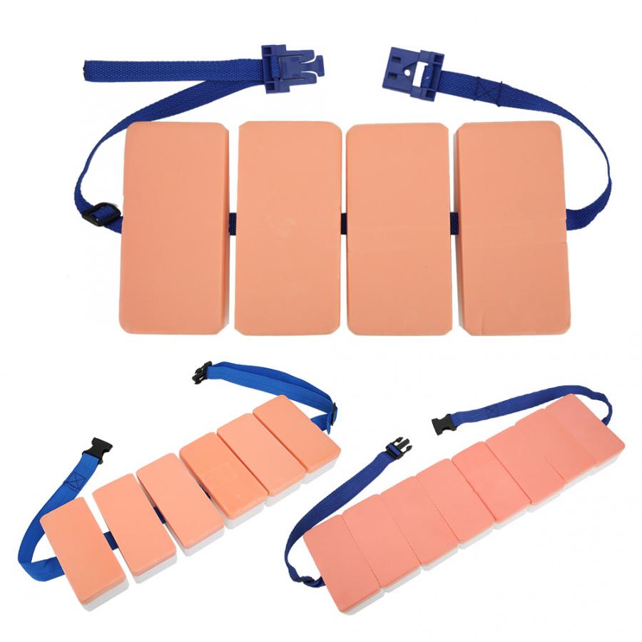 Cinturón de natación de espuma flotante para espalda ajustable, equipo de entrenamiento de cintura, tabla de flotación para adultos y niños, 1 unidad