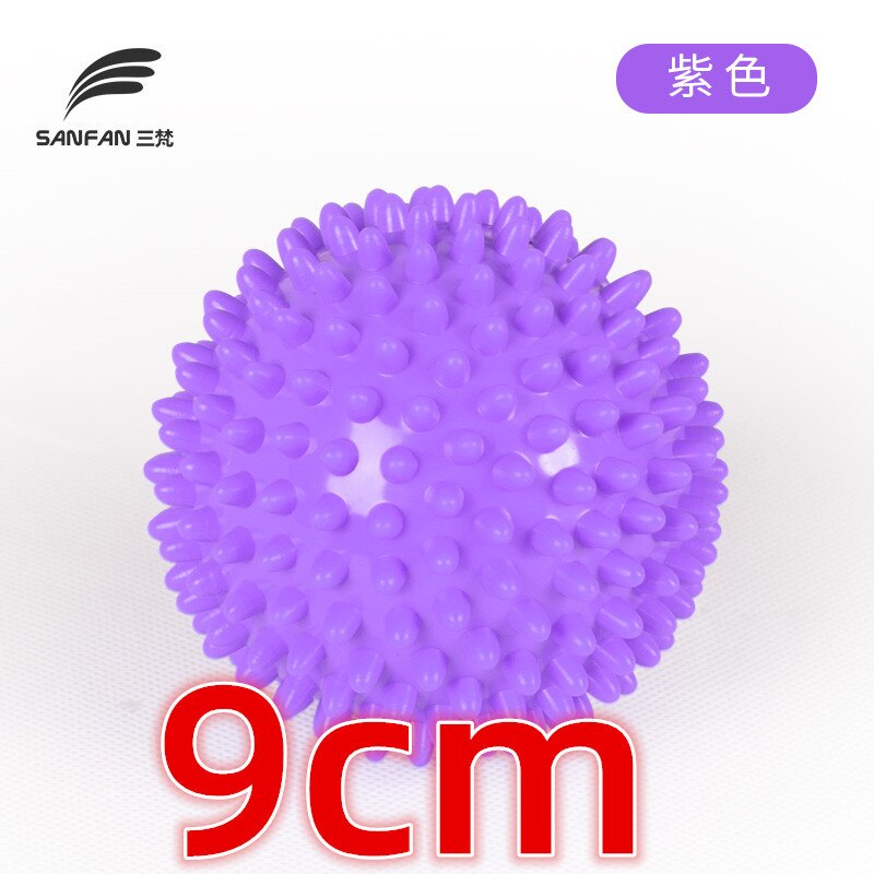 Massaggio Palla di Fitness EPP Mano Suole Hedgehog Sensoriale Portatile Fisioterapia Esercizio Muscolare Relax Trigger Point Terapia: 9cm Purple