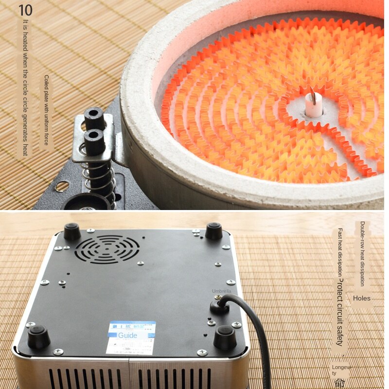 Touch control waterproof 1350W electric ceramic stove cookers mute technology upgrade section induction cooker