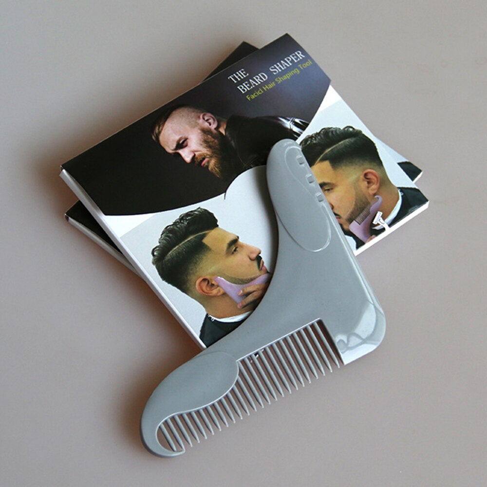 1pcs Innovative Beard Shape Comb Beard Shape Template Combing Tool Beard Brush Comb Second Generation Multifunction