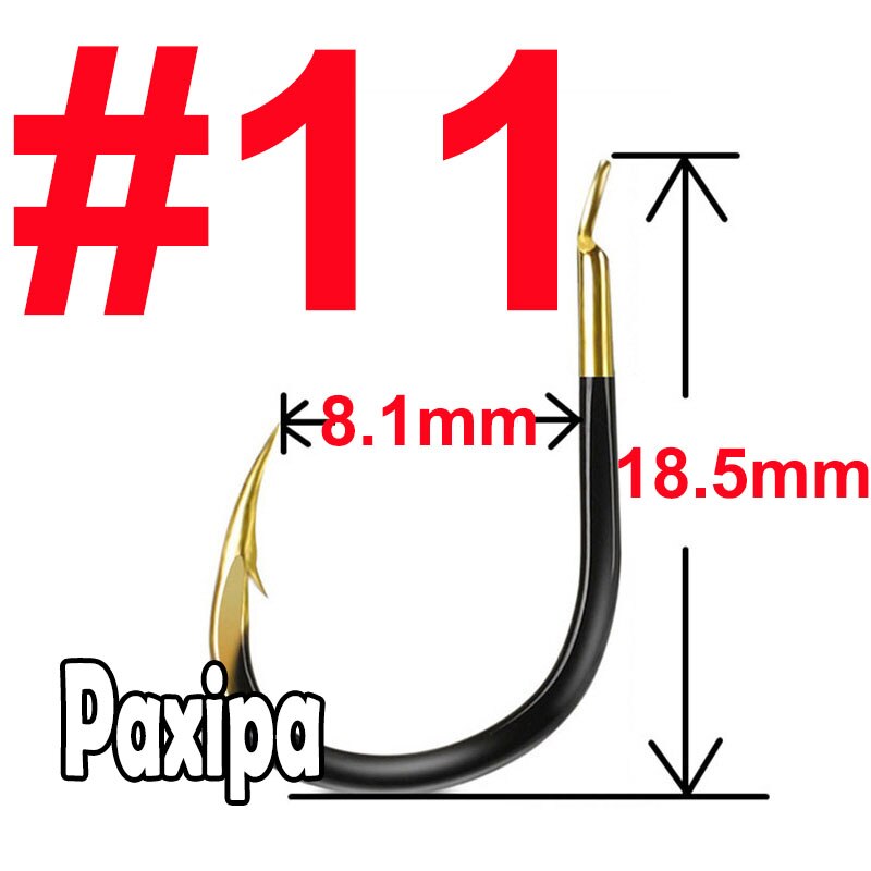 10 stuks vishaak van wolfraamstaal met weerhaak, karpervishaak, enkele cirkel, vishaak, zee-accessoires, uitrusting: 11