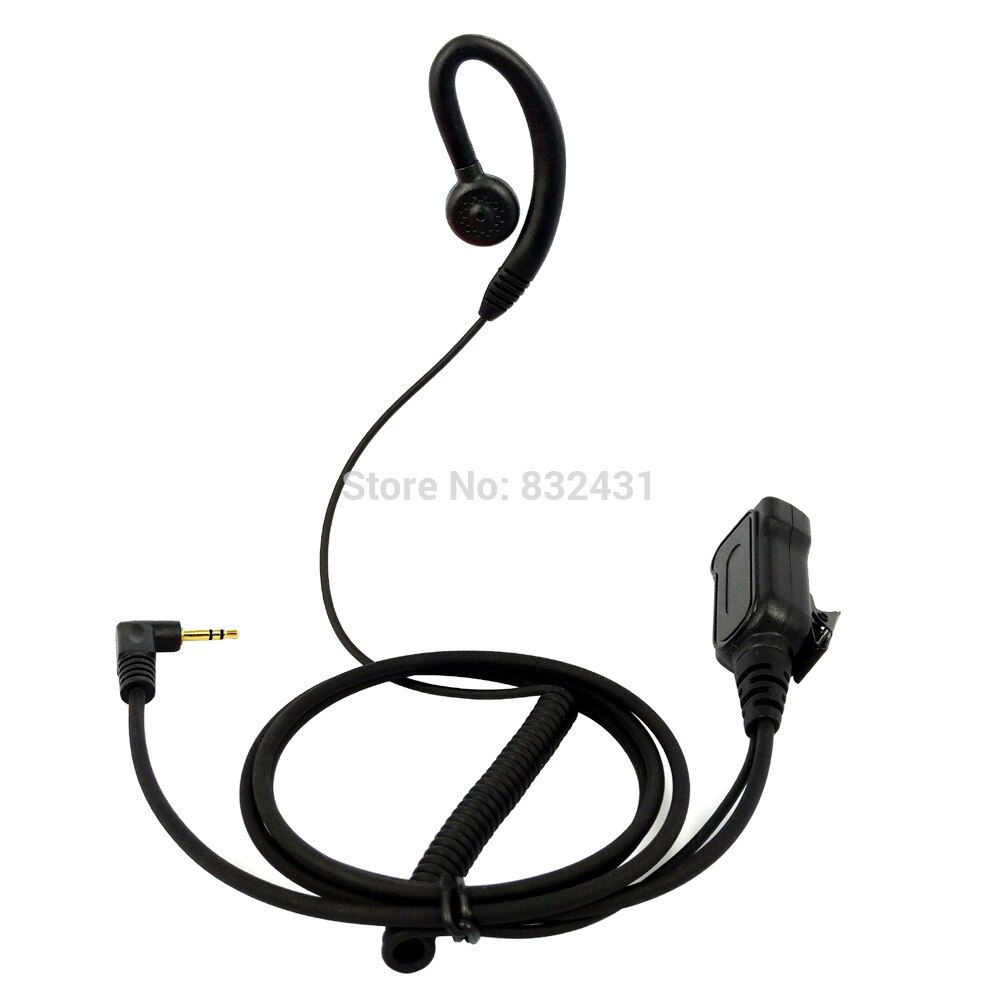 TLKR Headset Fone de Ouvido Mic para Motorola Talkabout Portátil T4 T5 T6200 T6220 Walkie Talkie PTT 2.5 milímetros 1 Pin T tipo Gancho