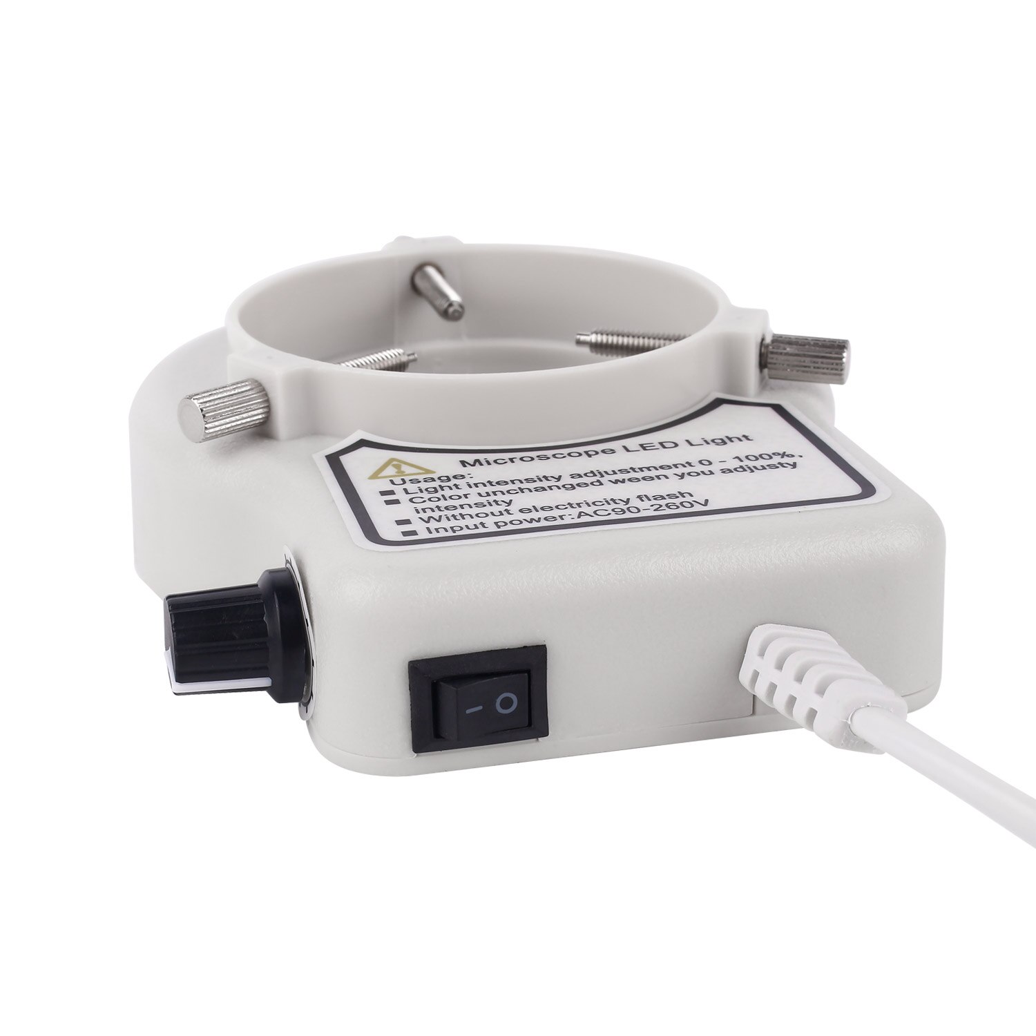Lámpara iluminadora de Anillo de luz LED para microscopio, luz circular excelente, cámara de microscopio Industrial, fuente de luz