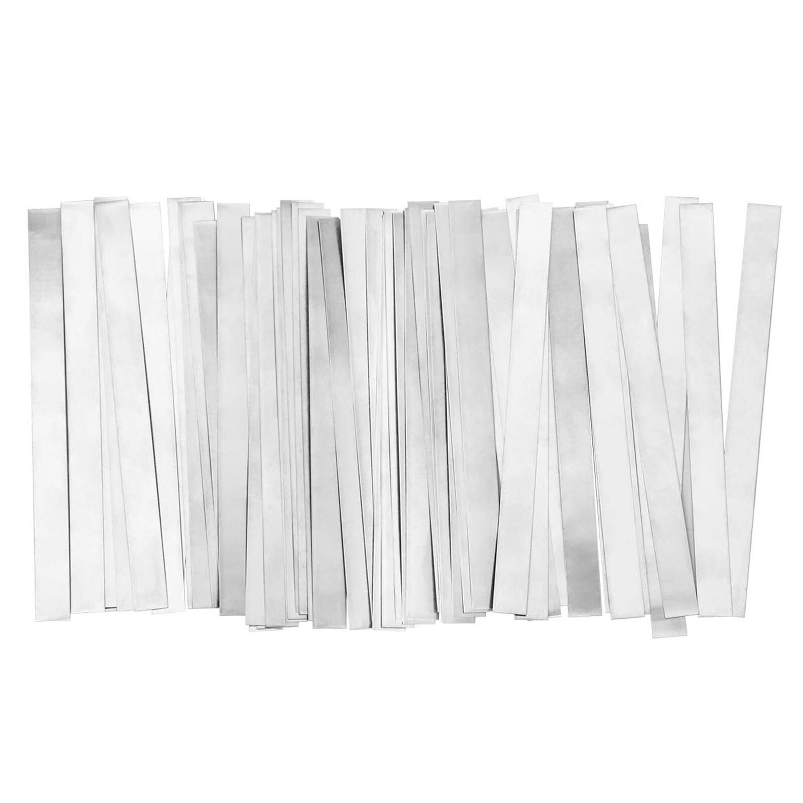 Nickel Soldering Tabs Nickel-plated Steel Strip Pure Nickel Belt 99.96% 0.15*6*50mm Corrosion Resistance 50pcs Pure Nickel Strip: Silver A4