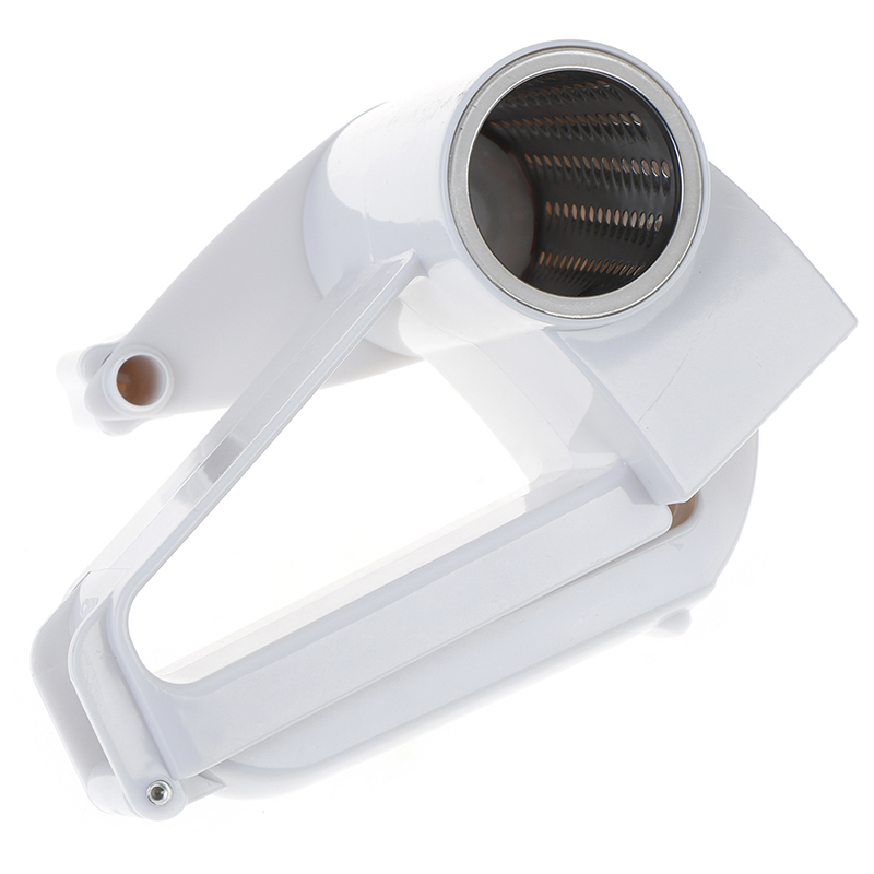 Plastic Hand-Cranked Cheese Grater Rotary Ginger Slicer for Chocolate with Stainless Steel Drum Grater Cutter