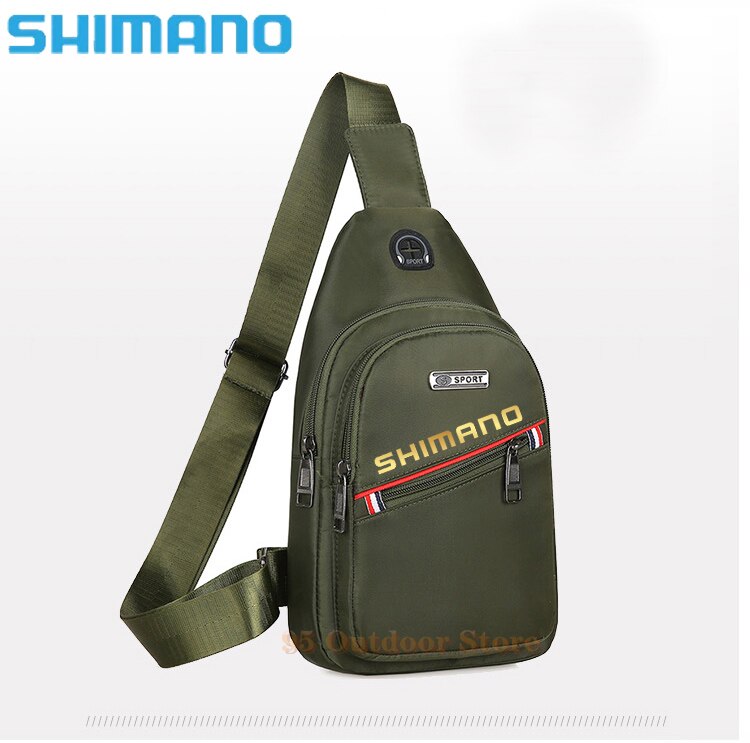 Shimano Fishing Backpack Waterproof Fishing Lures Reel Bag Straps Fish Tackle Bag Fishing Chest Pack Multi-pocket Tackle Bag: 2