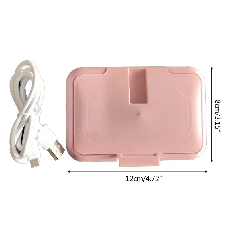 USB Tragbare Baby-feuchttücher Heizung Thermische Warmen Nassen Handtuch Spender Serviette Heizung Kasten Hause Auto Mini Gewebe Papier Wärmer