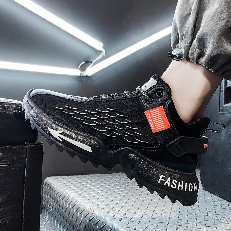 Tendance hommes chaussures décontractées en plein air rue baskets hommes Zapatos De Hombre à lacets garder au chaussures d'entraînement légères