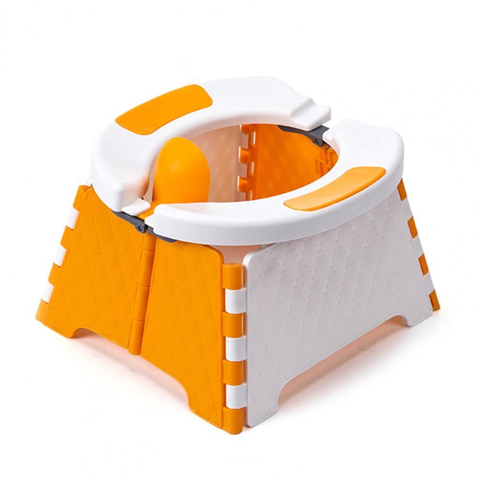 Praktische Töpfchen Sitz robust Wc Sitz Kompakte Tragbare freundlicher Auto Wc: Orange