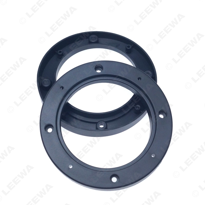 LEEWA 2pc 4" 5" 6" 6.5" Car Universal Stereo Speaker Spacer Adapter Beveled Speaker Mat for General Use All Cars Anti-Slip Mat