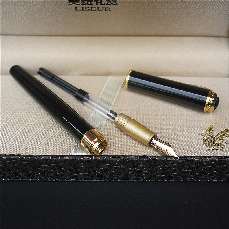 Hero High-end vulpen Iridium pen tip gouden pen clip Gratis carving zegen tekst