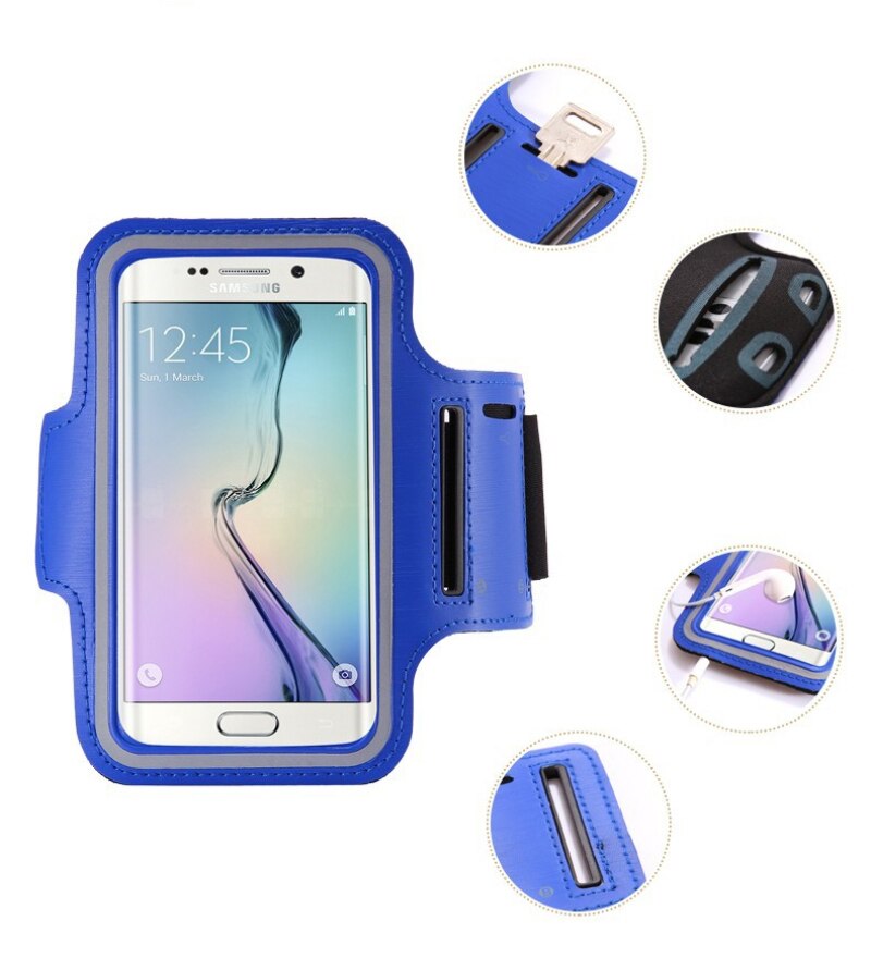 Fecoprior Armband voor Samsung Galaxy S9/S8/S6/S6 Edge/S7/S5 Sport Case Running riem Telefoon Cover Outdoor Tassen GYM