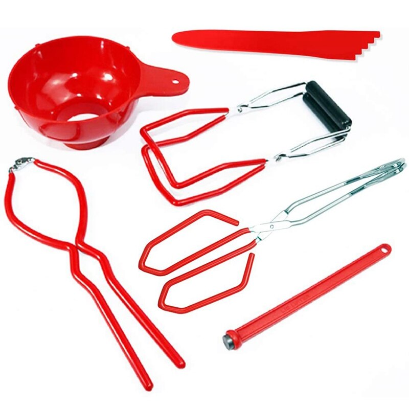 Canning Jar Lifter,Mason Jar Canning Lids,Household Canning Kit Canned Food,Can Raiser,Can Wrench,Lid Raiser,Canning Kit: Default Title