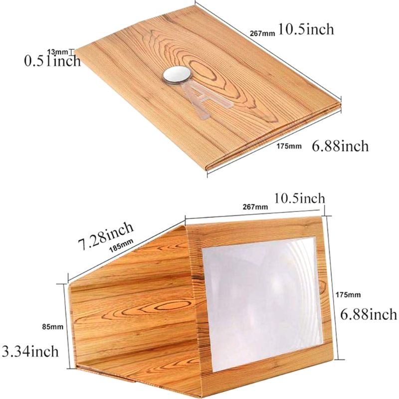 12pcs/set Mobile Phone Screen Amplifier Projection Lazy Smartphone Desktop Bracket Cellphone Screen Magnifier Holder